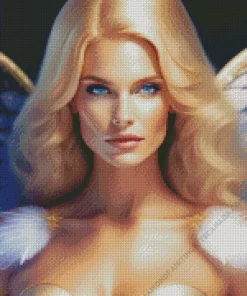 Lovely Blonde Angel Diamond Painting