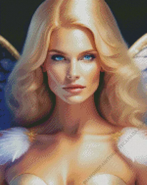 Lovely Blonde Angel Diamond Painting