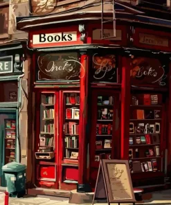 Retro Book Shop Diamond Painting