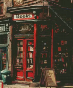 Retro Book Shop Diamond Painting