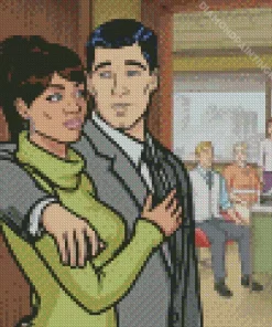 Archer And Lana Diamond Painting