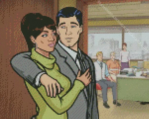 Archer And Lana Diamond Painting