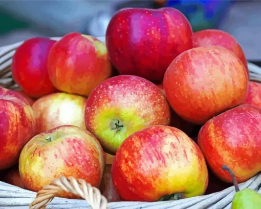 Basket Of Apples Diamond Painting