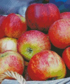 Basket Of Apples Diamond Painting