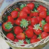 Basket Of Strawberries Diamond Painting