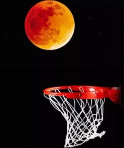 Basketball Moon Diamond Painting