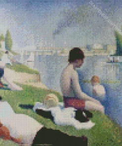 Bathers At Asnieres Diamond Painting