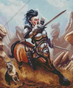 Beautiful Female Centaur Diamond Painting