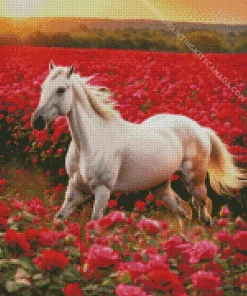 Beautiful White Stallion Diamond Painting