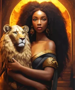 Beauty And The Lion Diamond Painting