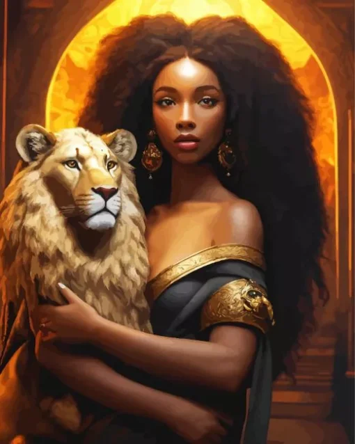 Beauty And The Lion Diamond Painting