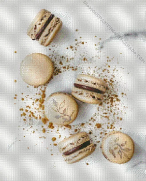 Beige Macarons Diamond Painting