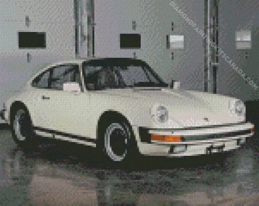 Beige Porsche 911 Diamond Painting