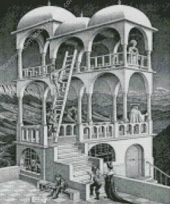 Belvedere By Maurits Cornelis Escher Diamond Painting