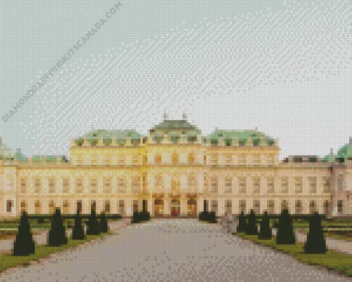 Belvedere Garden Vienna Diamond Painting