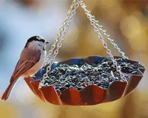 Bird Feeder Diamond Painting