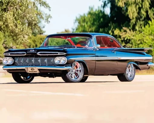 Black 1959 Impala Diamond Painting