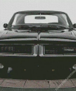 Black 1969 Charger Diamond Painting