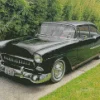 Black 55 Chevy Bel Air Diamond Painting