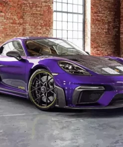 Black And Purple Porsche Diamond Painting