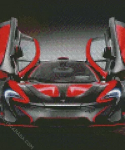 Black And Red Car Diamond Painting