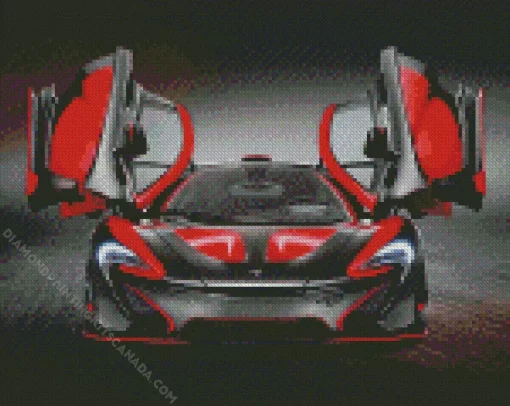 Black And Red Car Diamond Painting