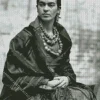 Black And White Frida Kahlo Diamond Painting