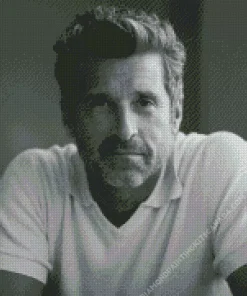 Black And White Patrick Dempsey Diamond Painting