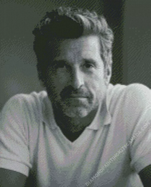 Black And White Patrick Dempsey Diamond Painting