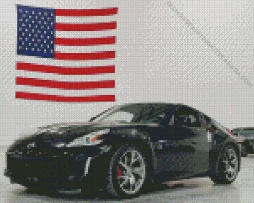 Black Nissan 370z Diamond Painting