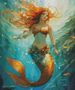 Blonde Mermaid Diamond Painting