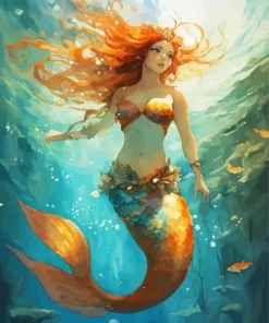 Blonde Mermaid Diamond Painting