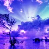 Blue And Purple Sunset Diamond Painting