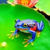 Blue And Red Frog Diamond Painting