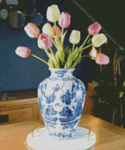 Blue And White Vase Diamond Painting