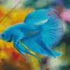 Blue Betta Fish Diamond Painting