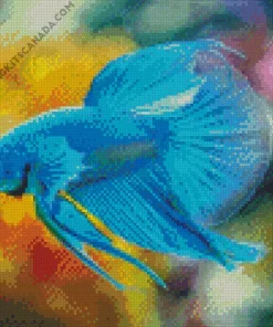 Blue Betta Fish Diamond Painting