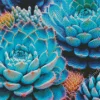 Blue Cactus Diamond Painting