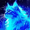 Blue Cat Art Diamond Painting