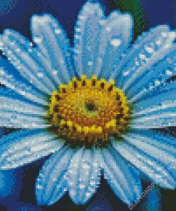 Blue Chamomile Diamond Painting