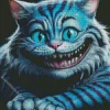 Blue Cheshire Cat Diamond Painting