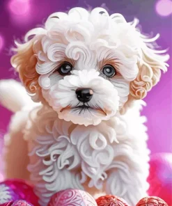 Blue Eyed Maltipoo Diamond Painting