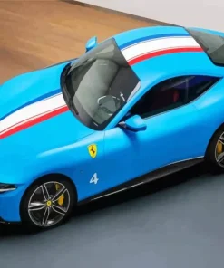 Blue Ferrari Diamond Painting