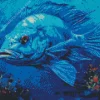 Blue Fish Art Diamond Painting