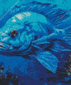 Blue Fish Art Diamond Painting