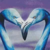 Blue Flamingos Diamond Painting