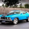 Blue Ford Falcon Diamond Painting