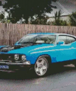 Blue Ford Falcon Diamond Painting