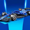 Blue Formula 1 Car Diamond Painting