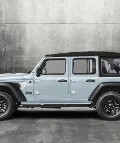 Blue Gray Jeep Diamond Painting